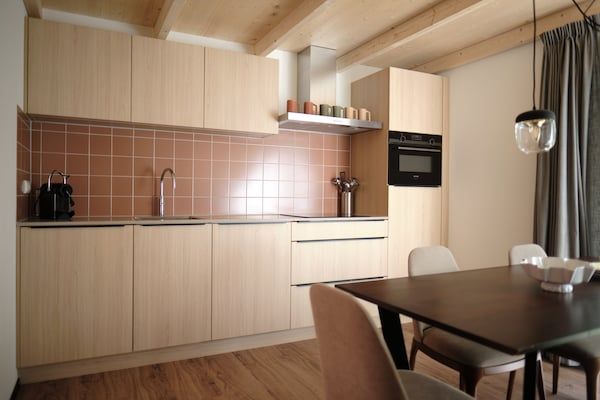 Keuken - Prachtige lodge in Gulpen met geweldig uitzicht in Gulpen (3)
