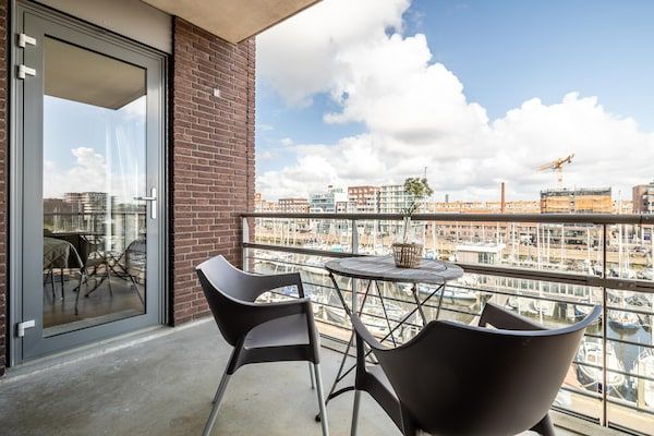 Terras - Appartement in Scheveningen met Havenzicht in Den Haag (5)