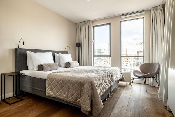 Slaapkamer - Appartement in Scheveningen met Havenzicht in Den Haag (4)