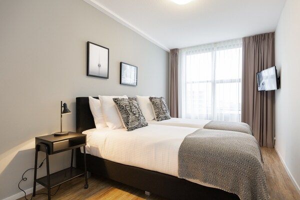 Slaapkamer - Zeezicht appartement in Den Haag nabij strand in Den Haag (4)