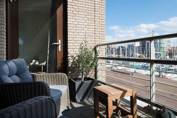 Terras - Aantrekkelijk appartement in Den Haag met balkon in Den Haag (5)