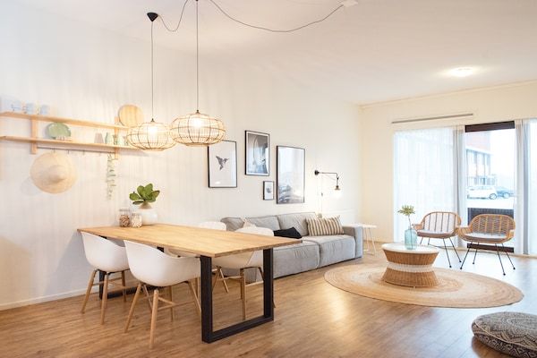 Woonkamer - Appartement bij Scheveningen Strand in Den Haag (1)