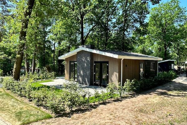 Buitenkant - Chalet met tuin en uitzicht in Hoenderloo (1)