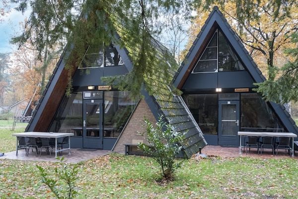 Buitenkant - Bosbungalow met barbecue in Stramproy (5)