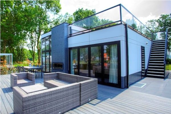 Buitenkant - Modern vakantiehuis met dakterras in Breskens (1)