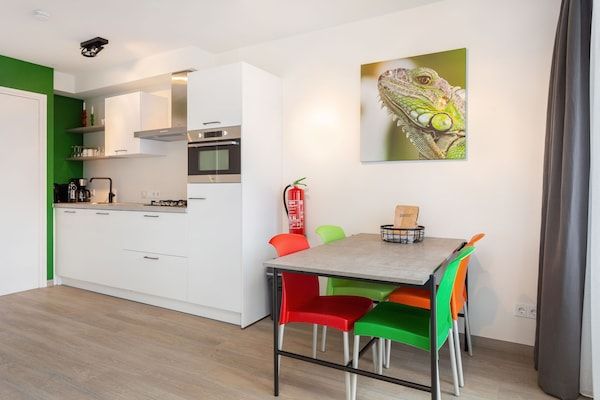 Keuken - Appartement bij Sneekermeer en Jachthaven in Offingawier (2)