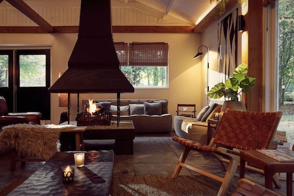 Woonkamer - Lodge in Zeewolde bij Veluwemeer & Horsterwold in Zeewolde (2)