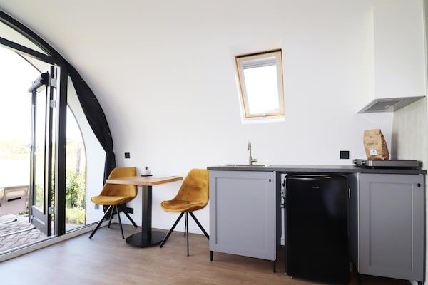 Keuken - Rustige wellnesslodge in Drenthe in Drenthe (3)