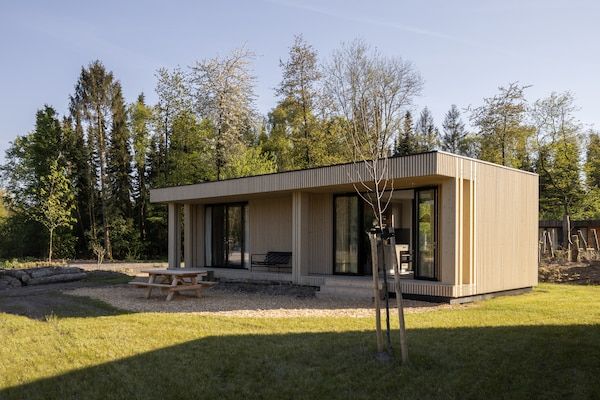Buitenkant - Prachtige lodge met wellness in Zeewolde (1)