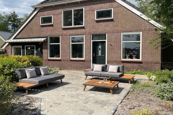 Terras - Vakantiehuis in Schoonloo met terras in Schoonloo (1)