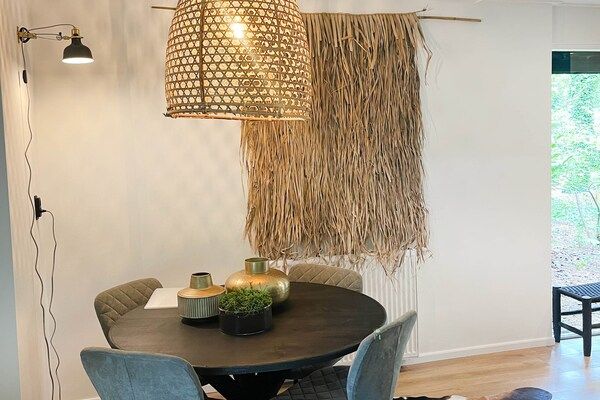 Woonkamer - Vakantiehuis in Rheezerveen met Sauna in Rheezerveen (2)