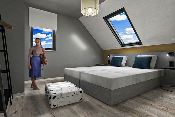 Slaapkamer - Vakantiehuis bij Noordzeestrand & Speeltuin in Nieuwvliet (4)