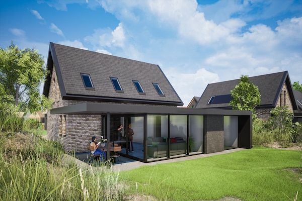Buitenkant - Luxe villa in Nieuwvliet-Bad met privézwembad in Nieuwvliet (1)