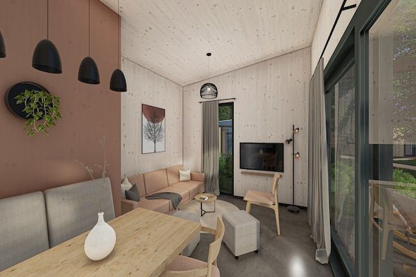 Woonkamer - Lodge in Arcen bij Recreatiemeer in Arcen (2)