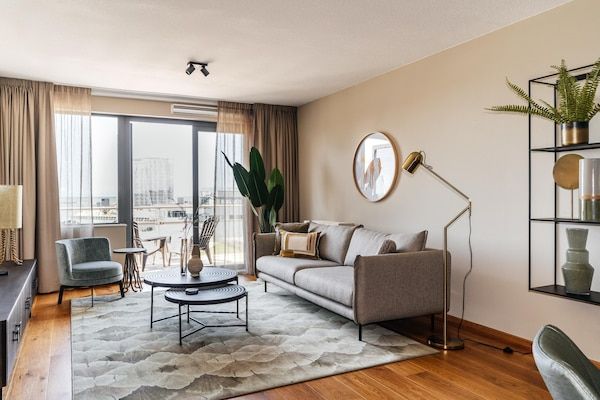Woonkamer - Prachtig appartement aan het strand in Den Haag (1)