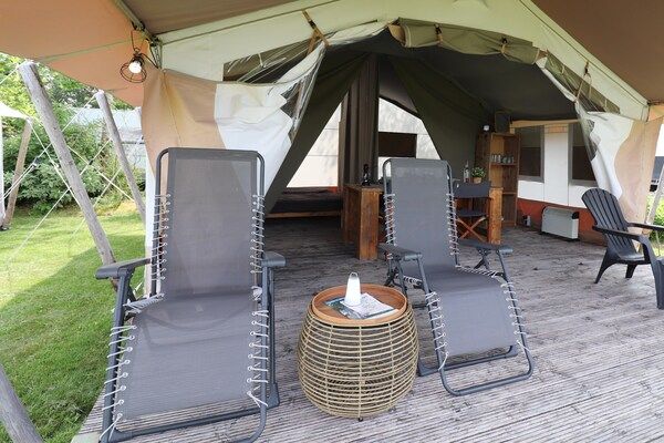 Terras - Safaritent, Friesland in Twijzel (5)