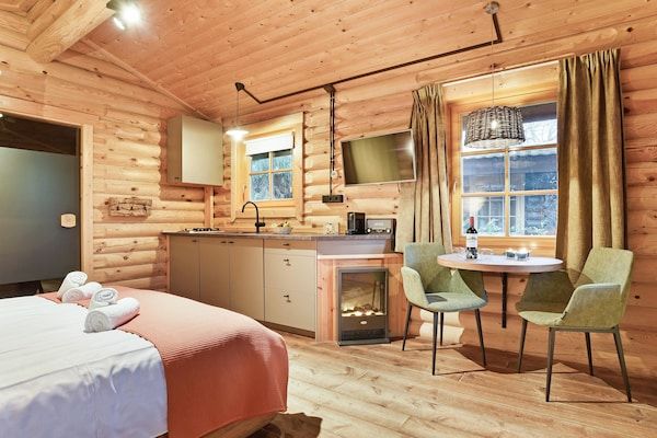 Woonkamer - Vakantiehuis in Brabant met Bubbelbad in Diessen-Baarschot (5)