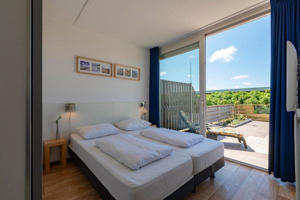 Slaapkamer - Appartement Groote Keeten bij Strand & Sauna in Groote Keeten (3)