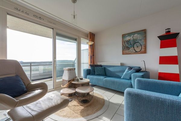 Woonkamer - Wijde Blick 205 appartement met balkon in Callantsoog (1)
