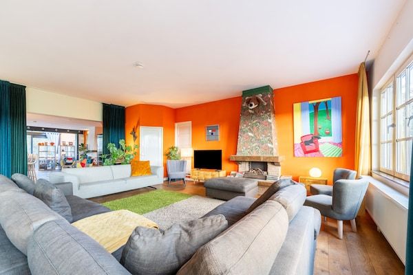 Woonkamer - Landhuis in Drenthe bij Bosroutes in Diever (2)
