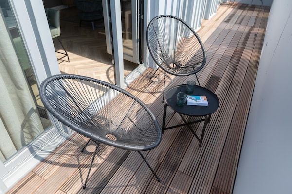 Terras - Stijlvol penthouse met 2 slaapkamers. in Den Haag (5)