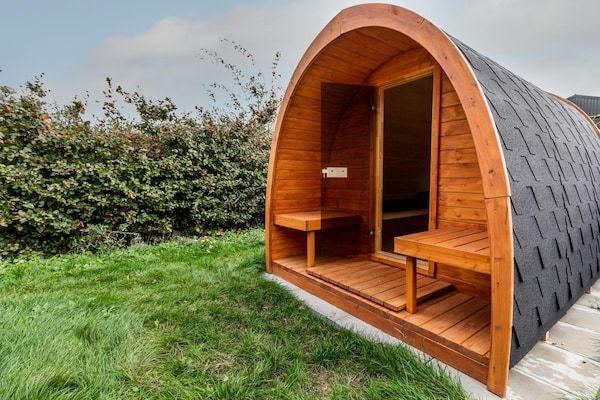 Terras - Schaelsbergerbosch - Open haard & Sauna in Bemelen (5)