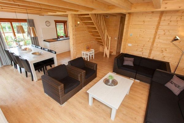 Woonkamer - Chalet in de Achterhoek voor groepen in Lochem (3)