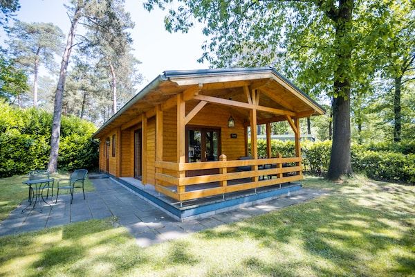 Buitenkant - Lodge in Markelo met Sauna en Zwembad in Markelo (1)
