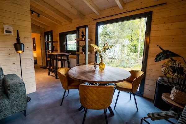 Eetkamer - Vakantiehuis in Markelo bij bos en zwembad in Markelo (5)