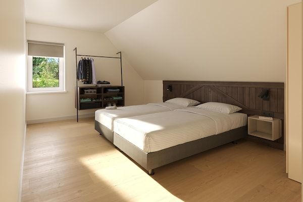 Slaapkamer - Groepsretraite in Drenthe Bliss, Gasselte in TA Gasselte (3)