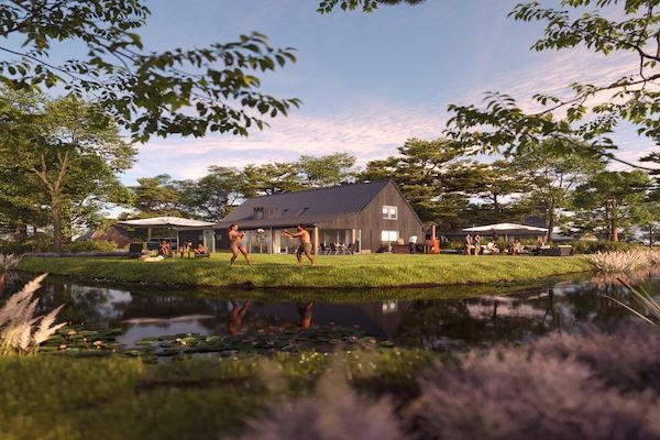 Buitenkant - Ruim vakantiehuis met uitzicht op de kreek in TA Gasselte (1)