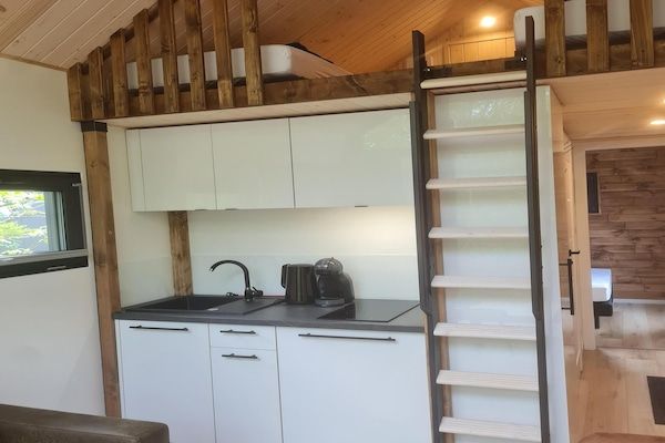 Keuken - 4-persoons vakantiehuis in de natuur in Balkbrug (4)