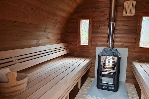 Sauna - Luxe vakantieloft in Si-Es-An in Balkbrug (2)