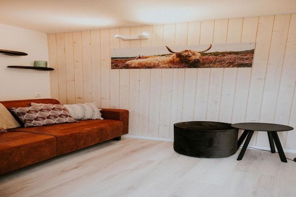 Woonkamer - Charmante Tiny House met terras. in Balkbrug (2)