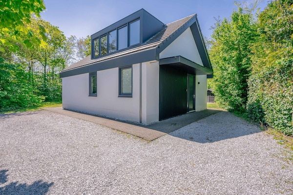 Buitenkant - Luxe 6 persoons vakantiehuis gelegen aan de rand van het bos in Den Burg (1)