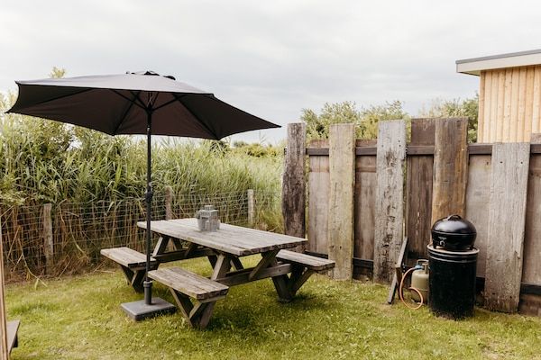 Terras - Solglimt 2 Pers vakantiehuis met prachtig uitzicht in Callantsoog (4)