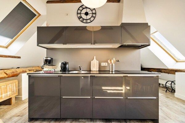 Keuken - 4-persoons Appartement Rustiek in Schagen in Schagen (5)