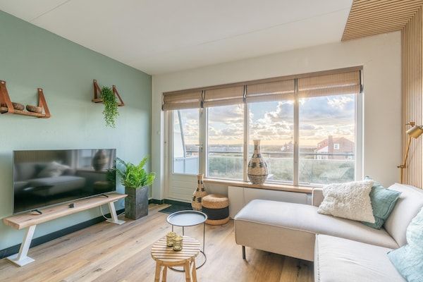 Woonkamer - 2 Persoons appartement met sauna in De Koog (1)