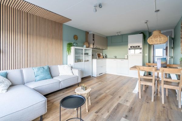 Woonkamer - 2 Persoons appartement met sauna in De Koog (4)