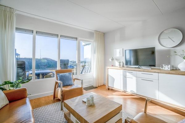 Woonkamer - 4 Persoons appartement met eiland-zeezicht in De Koog (1)