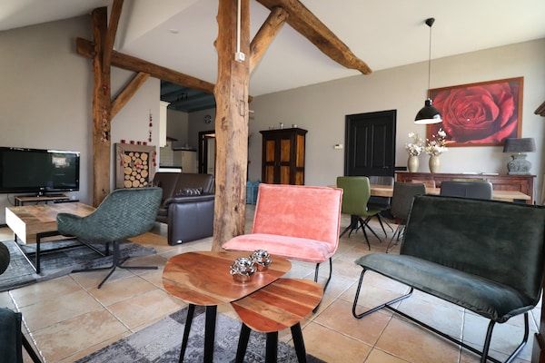Woonkamer - Appartement in Dalerveen met sauna voor 7 personen in Dalerveen (2)