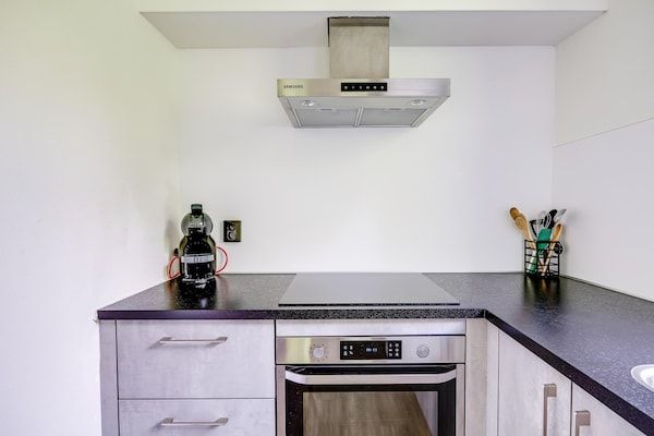 Keuken - Beboste bungalow Ewijk voor 6 in Ewijk (5)