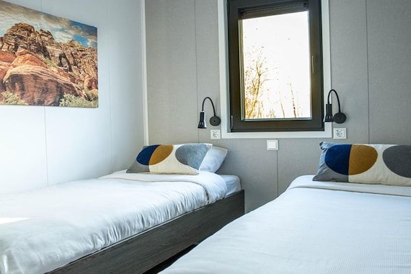 Slaapkamer - In Colorado geïnspireerd vakantiehuisje voor 6 personen in Slagharen in Slagharen (2)