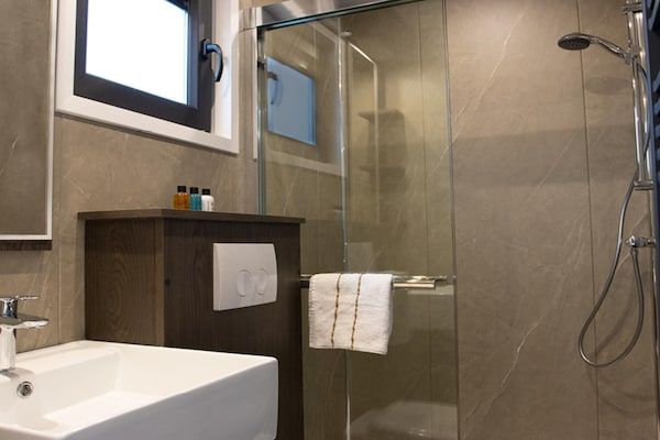 Badkamer - In Colorado geïnspireerd vakantiehuisje voor 6 personen in Slagharen in Slagharen (5)