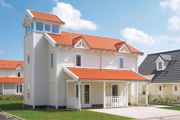 Buitenkant - Villa in Nederland met Sauna en Bubbelbad in Bruinisse (1)
