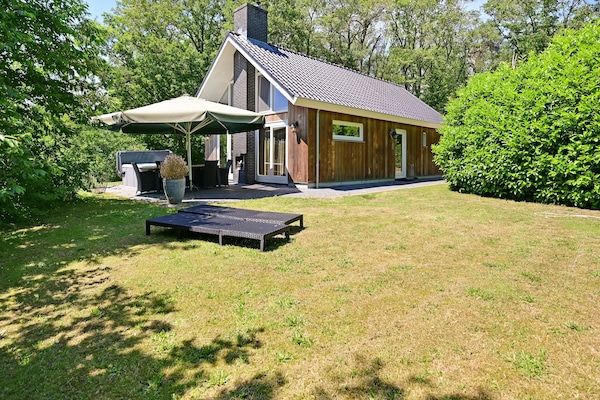 Buitenkant - Chalet in Reutum met Sauna en Natuur in Reutum-Weerselo (5)